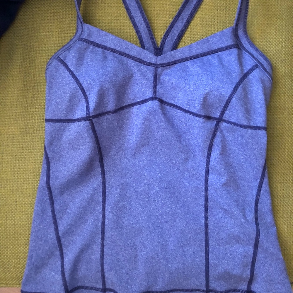 Purple athletic top by Zella.